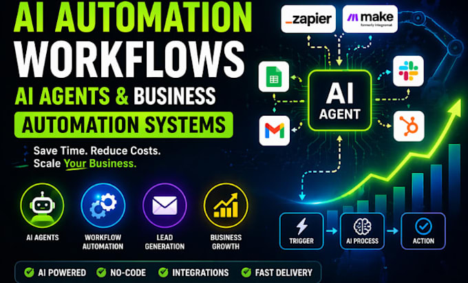 Build ai automation workflow, ai agent or business automation system by ...