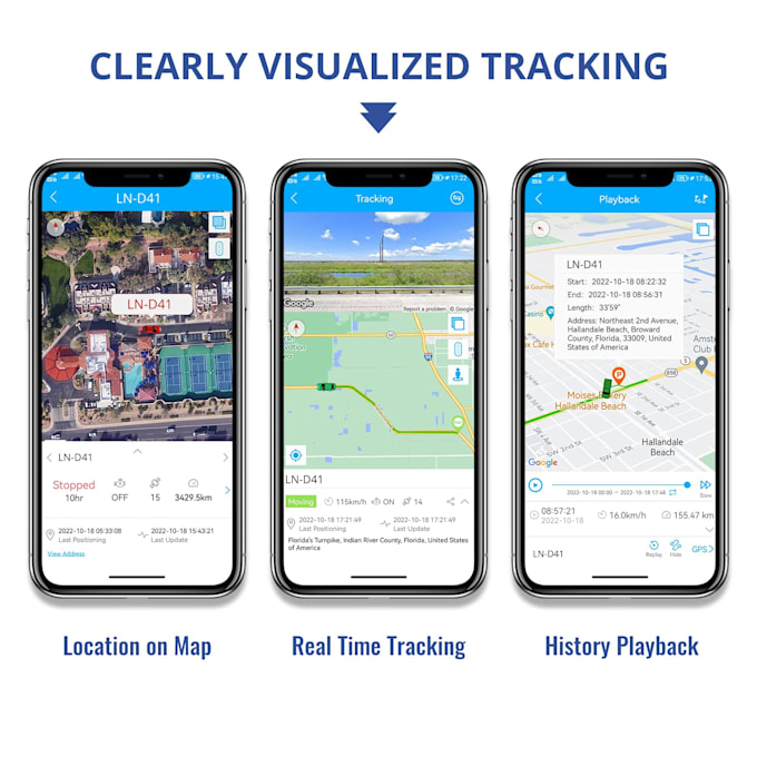 build real time gps tracking app fleet management geolocation app logistics app