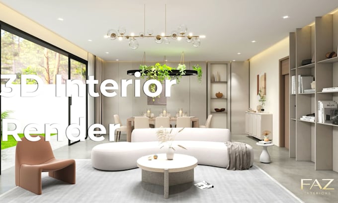 create realistic 3d interior rendering