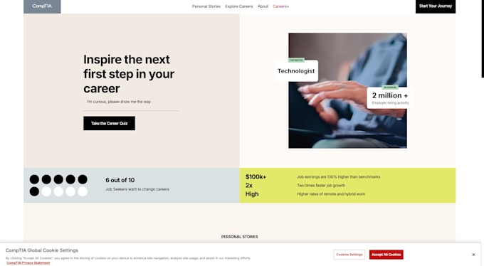 develop a responsive, modern, scalable website