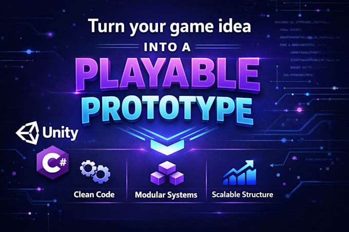 build a playable unity game prototype