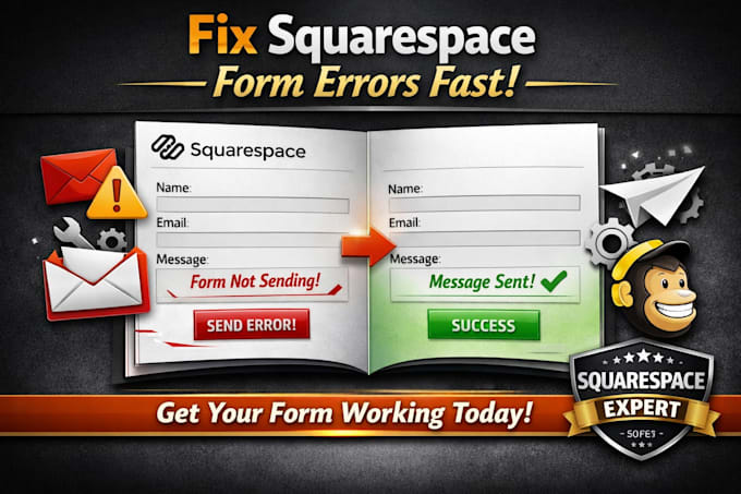 fix squarespace form, contact form not working, email sending issue