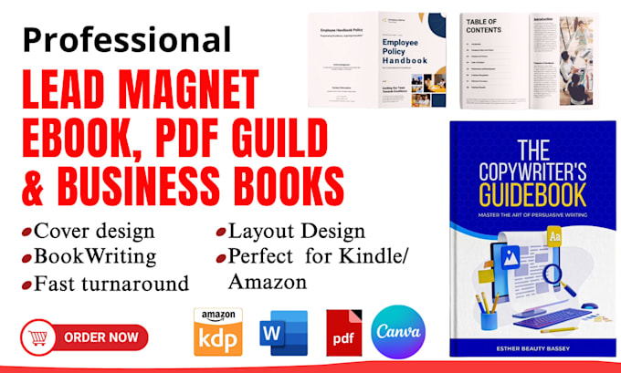 ghostwrite a professional lead magnet PDF guide or business ebook