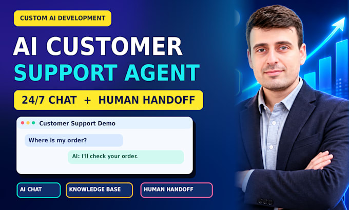 build an ai customer support agent with human handoff