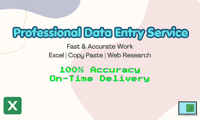 do data entry, typing, excel, pdf conversion