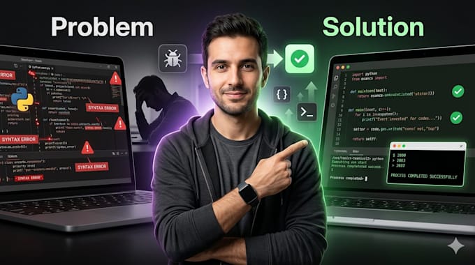 assist with python and c plus plus programming projects tasks and debugging