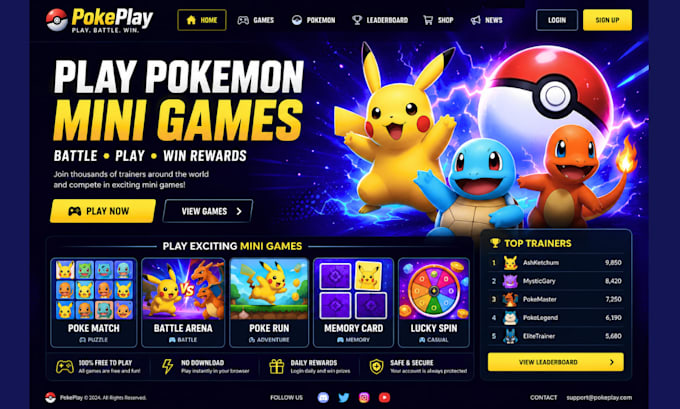 design pokemon website pokemon store pokemon shopify trading card website