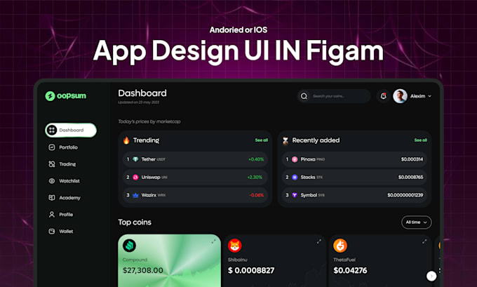 Design modern saas web app ui ux and dashboard in figma by Kazimaliraza ...