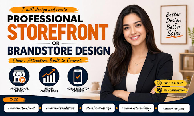 create professional amazon storefront or brandstore design