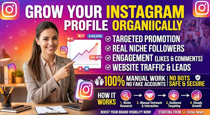 grow your instagram  with targeted promotion