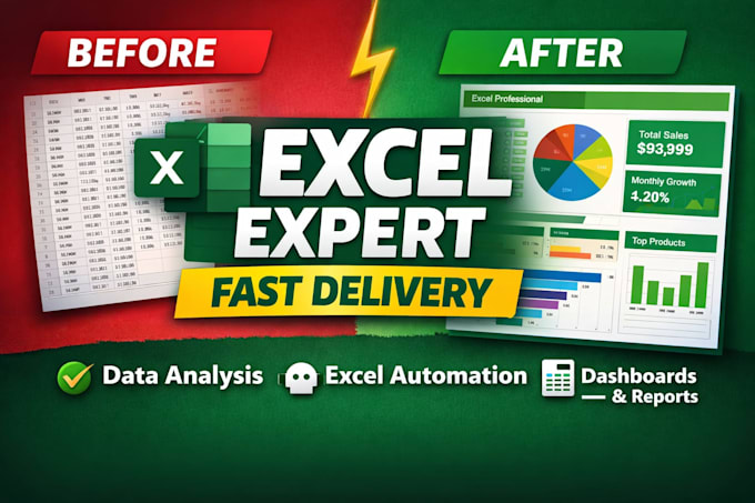 do excel data analysis, dashboard, formulas ,pivot tables