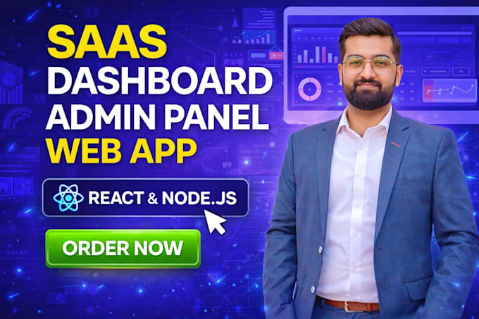 build saas dashboard admin panel using react and node js