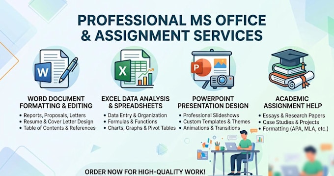Design documents in word, excel, and powerpoint professionally by ...