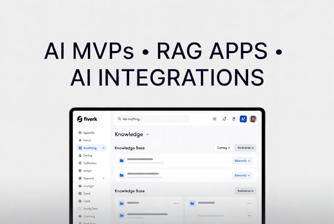 Build ai mvps,rag app,chatbots, fullstack ai web integration by Saadur ...