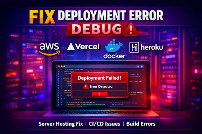 fix deployment error debug aws vercel docker heroku server hosting fix