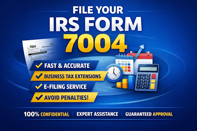 File irs tax extension form 7004, 4868 for llc, business and us tax ...