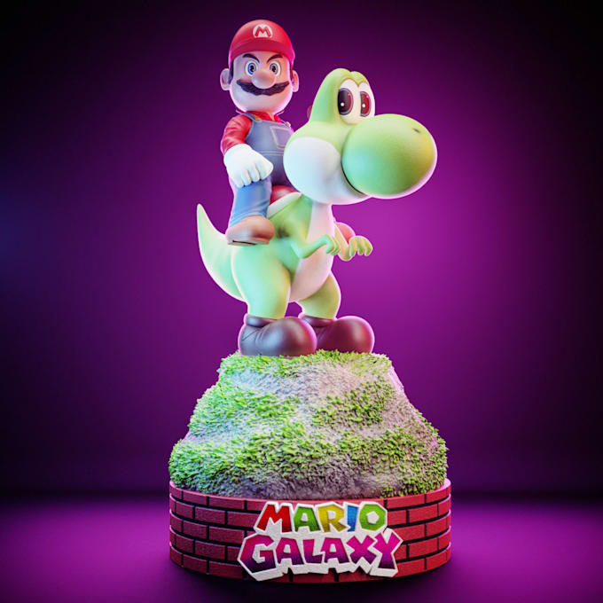 create stylized 3d characters or props for 3d printing