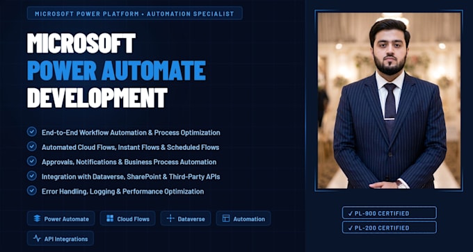 develop a power automate workflow to automate your business tasks