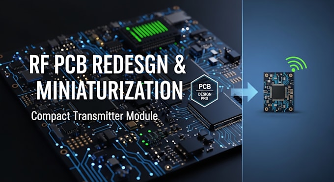 redesign and miniaturize rf transmitter board into a compact single component