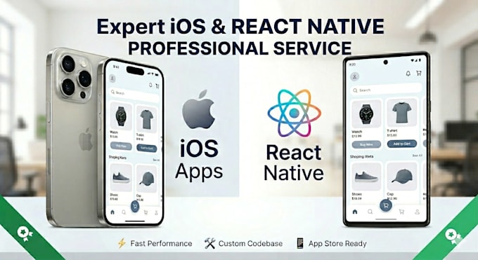 develop a native ios and react native app with swift, swiftui, and firebase