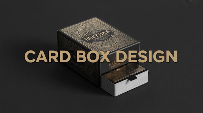 design card box packaging for tarot, playing cards and game deck