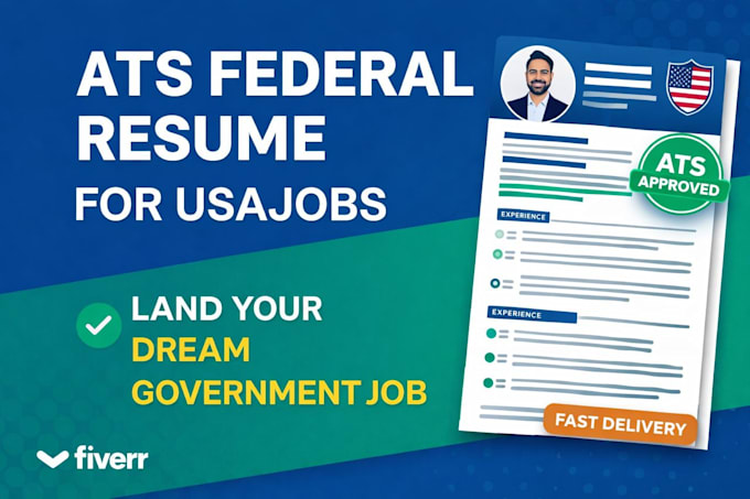 Write professional ats federal resume for for usa job and government ...
