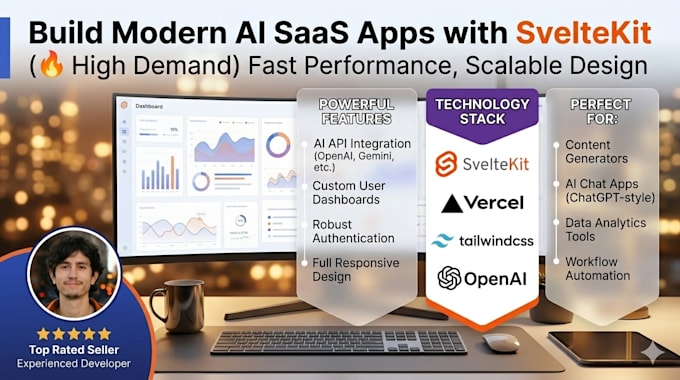 get a high performance ai saas web app with svelte kit modern and fast