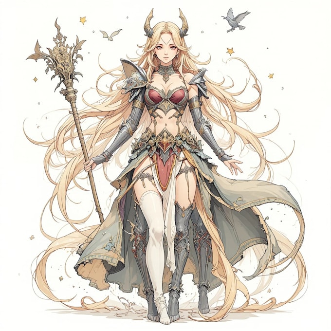draw fantasy character illustration artwork