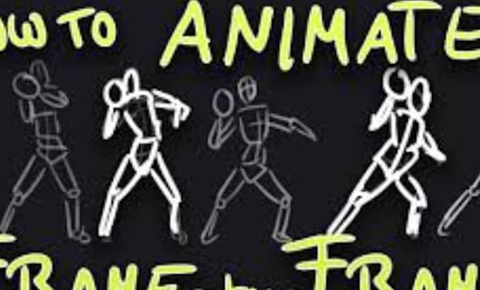 draw and animate 2d frame by frame animation with clean art style