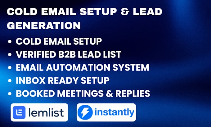 set up cold email campaign, inbox warm up, copywriting and lead generation