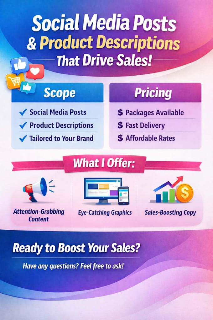 create engaging posts and product descriptions
