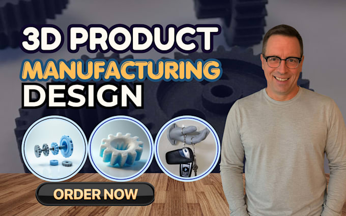 Do 3d cad product design and technical drawing for manufacturing in ...