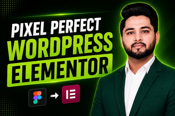 build pixel perfect wordpress, elementor website from your figma or ai design