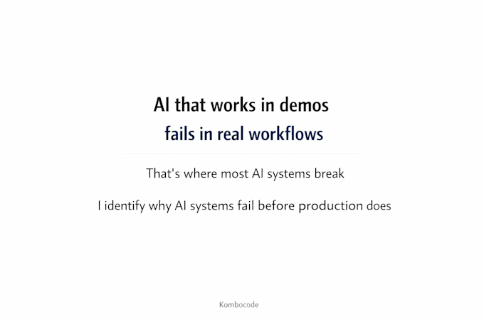 fix ai systems that fail in real workflows before production