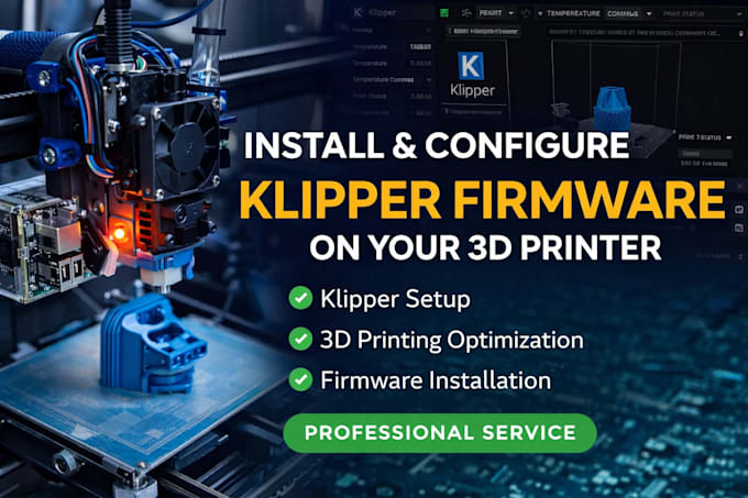 install and configure klipper firmware on your 3d printer