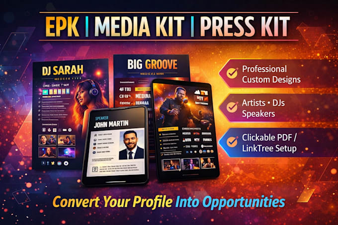 Kit média epk dossier de presse fiche artiste epk kit de presse ...