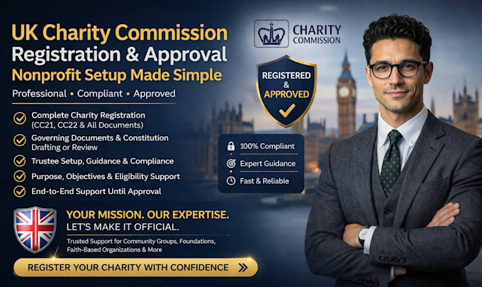 uk charity registration charity commission approval nonprofit setup