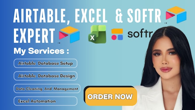 be your airtable expert for database automation CRM softr excel activepieces