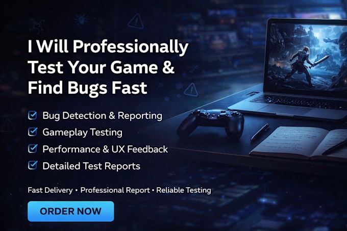 Gameplay Testing Video game gameplay feedback, playtest 12testers game tester game ...