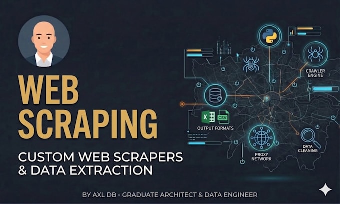 do web scraping and data extraction using python