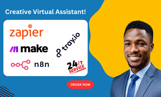 create advanced ai workflow automation with zapier make com n8n and tray ai CRM