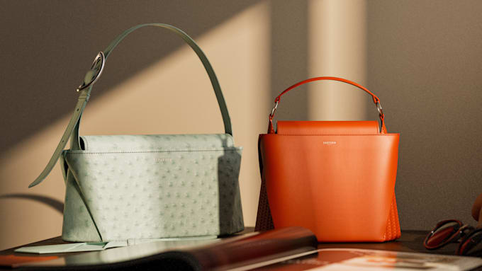 create realistic 3d bag animation, 3d product animation, backpack and handbag