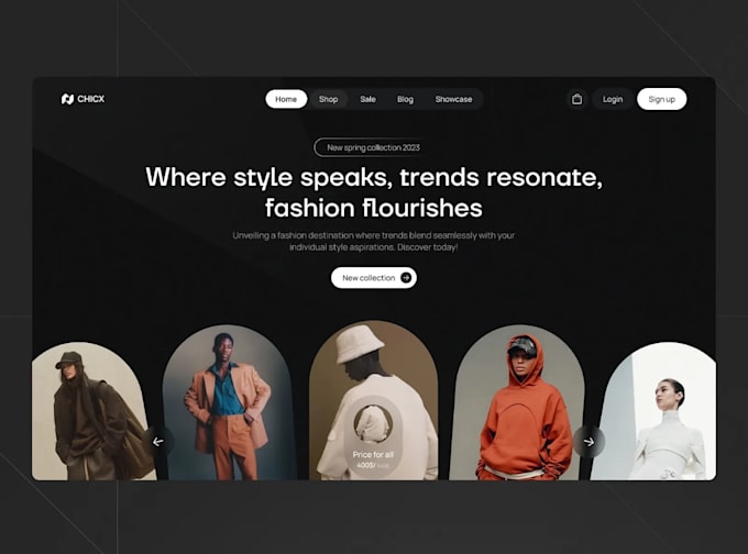 design a modern and high converting shopify UI UX