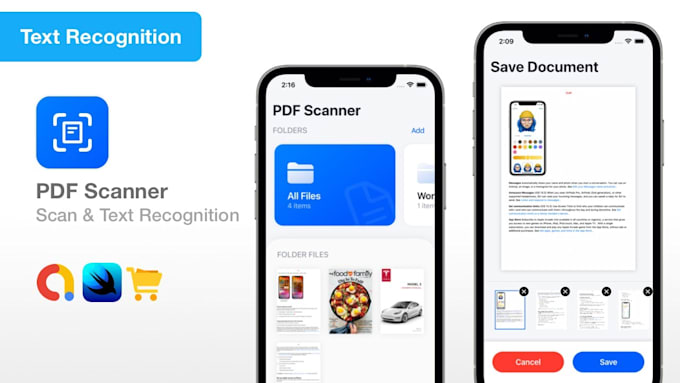develop professional ocr, ai, PDF, scanner app for android and ios document