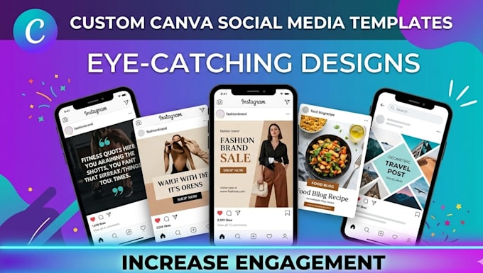 design modern aesthetic canva templates for instagram branding