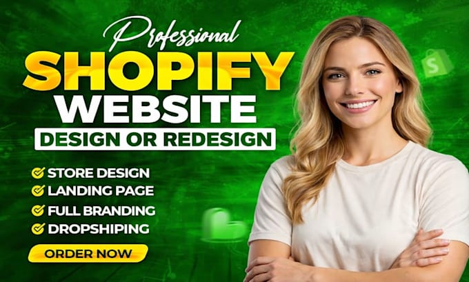 build shopify store design or dropshipping ecommerce store, shopify website