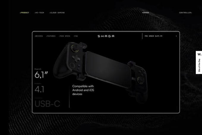 design an award winning web3 UI UX website