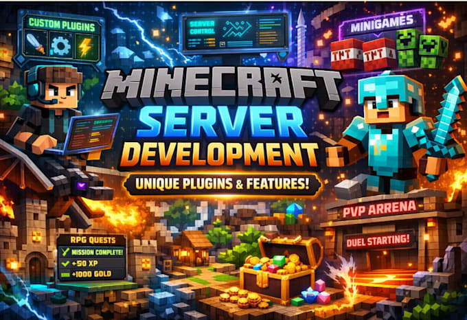 Build a stunning custom minecraft server with plugins and unique ...