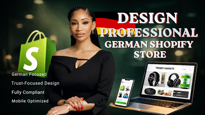 design or redesign a professional german shopify store