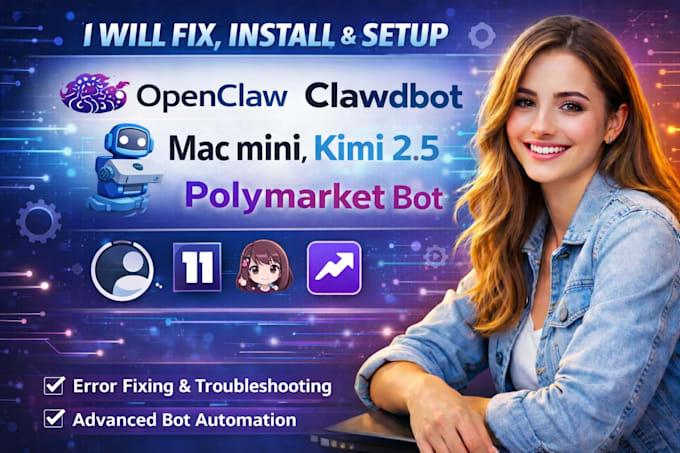 fix install openclaw setup open claw clawdbot mac mini kimi 2 5 polymarket bot